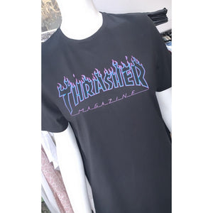 Oversized thrasher t shirt dress online