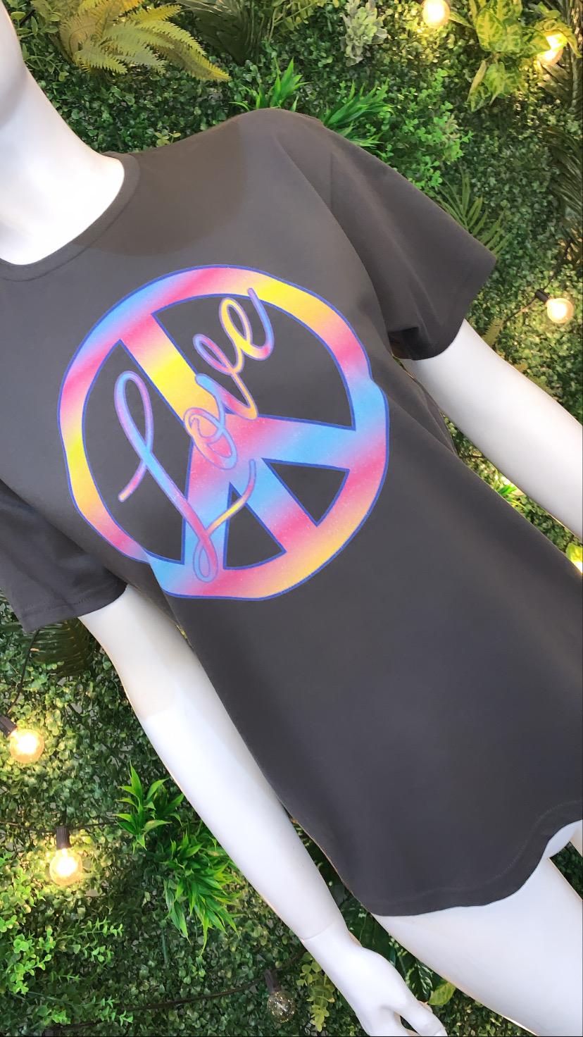 Peace and Love T Shirt