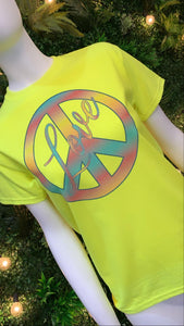 Peace and Love T Shirt